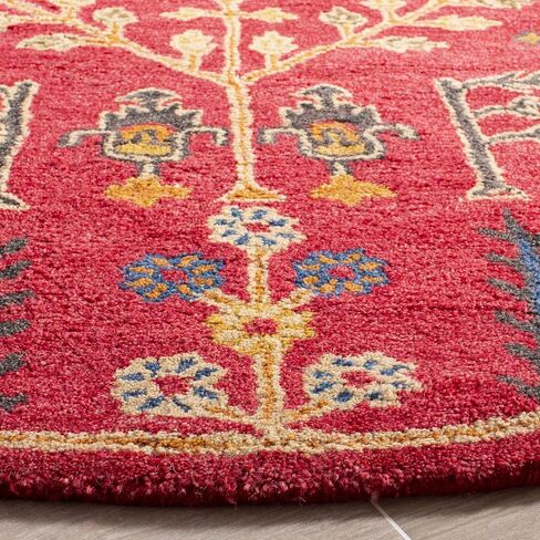 SAFAVIEH Heritage Collection Accent Rug - 2' x 3', Red & Multi, Handmade Traditional Oriental Wool, Ideal for High Traffic Areas in Entryway, Living Room, Bedroom (HG418Q) in Saudi Arabia