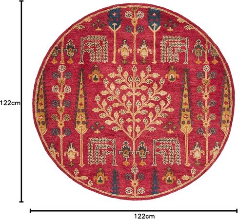 SAFAVIEH Heritage Collection Accent Rug - 2' x 3', Red & Multi, Handmade Traditional Oriental Wool, Ideal for High Traffic Areas in Entryway, Living Room, Bedroom (HG418Q) in Saudi Arabia