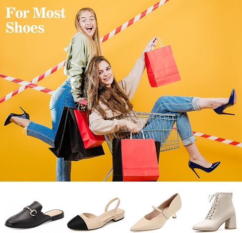 2 Pairs Heel Pads for Shoes,Shock Absorption Heel Inserts for Women & Men,Heel Lifts for Women,Heel Spur Relief Products,Adhesive Gel Heel Pads for Improved Heel Support & Shoe Comfort in Saudi Arabia