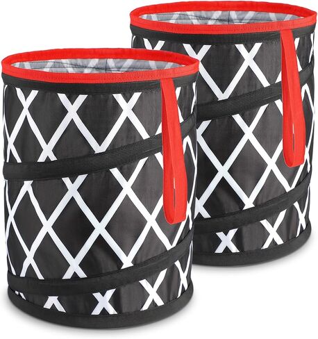 Car Trash Can, Large size Pop-up Car Trash Bin,Collapsible Car Garbage Can, 4.5 Gallon Car Trash bag with Elastic Band Hanging, Basketball Trash Can,Car Waster Basket Size 9.8" X 11.8" in Saudi Arabia