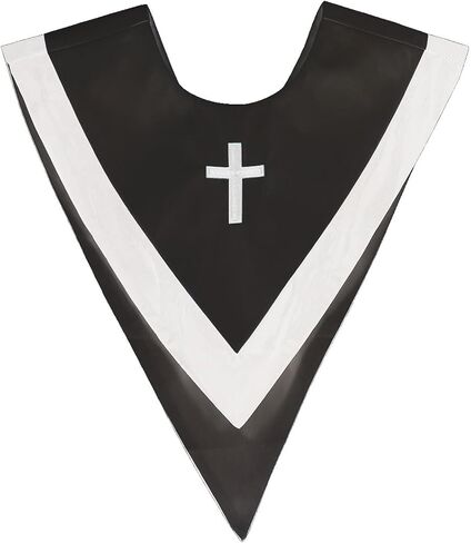 BLESSUME Unisex Church V Shape Choir Stole Collar with Cross in Kuwait
