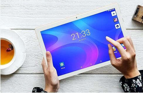 Lenovo Tab M8 Tablet, 8" HD Android Tablet, Quad-Core Processor, 2GHz, 32GB Storage, Full Metal Cover, Long Battery Life, Android 9 Pie, ZA5G0060US, Iron Grey (Renewed) in Saudi Arabia