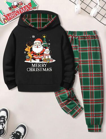 Von kilizo Toddler Baby Boy Clothes Fall Outfits Cute FashionsHoodie Sweatsuit Top+Tie-Dye Pants 2PCS Set in Kuwait