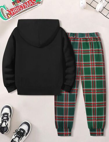 Von kilizo Toddler Baby Boy Clothes Fall Outfits Cute FashionsHoodie Sweatsuit Top+Tie-Dye Pants 2PCS Set in Kuwait