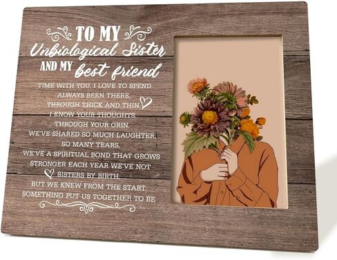 Sister In Law Gift, Picture Frame Desk Decor Gift, Sister-in-Law Photo Frame Gift for Bride In Wedding, Bonus Sister Gift for Birthday, Not Sister By Blood but Forever Sisters By Heart in Saudi Arabia