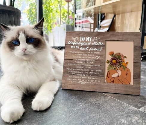 Sister In Law Gift, Picture Frame Desk Decor Gift, Sister-in-Law Photo Frame Gift for Bride In Wedding, Bonus Sister Gift for Birthday, Not Sister By Blood but Forever Sisters By Heart in Saudi Arabia
