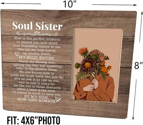 Sister In Law Gift, Picture Frame Desk Decor Gift, Sister-in-Law Photo Frame Gift for Bride In Wedding, Bonus Sister Gift for Birthday, Not Sister By Blood but Forever Sisters By Heart in Saudi Arabia