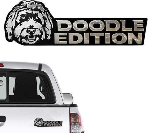 Dog Edition Car Badges, 3D Dog Car Badge Laser Cutting Car Emblem, Metal Car Exterior Emblems Badge,Cute Dogs Badge Rated Car Decals Bumper Stickers Decoration (Labrador) in Saudi Arabia