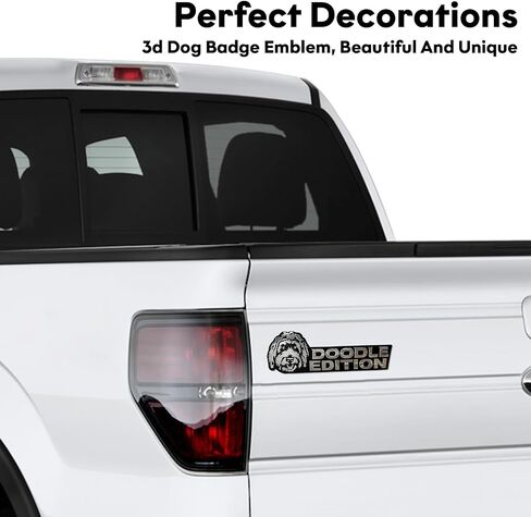 Dog Edition Car Badges, 3D Dog Car Badge Laser Cutting Car Emblem, Metal Car Exterior Emblems Badge,Cute Dogs Badge Rated Car Decals Bumper Stickers Decoration (Labrador) in Saudi Arabia