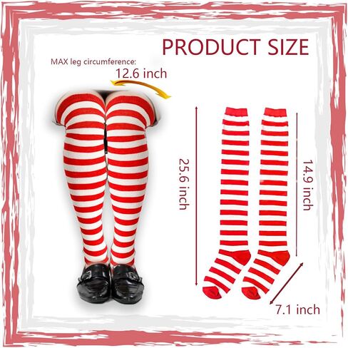 4 Pair Chicken Leg Socks,Novelty Under Knee High Socks Calf Socks Funny Party Gifts for Women,Men,Gym,White Elephant Gift Exchange in Saudi Arabia
