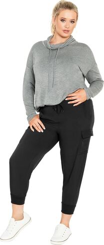 AVENUE Women's Plus Size Pant Leah, Black in Saudi Arabia