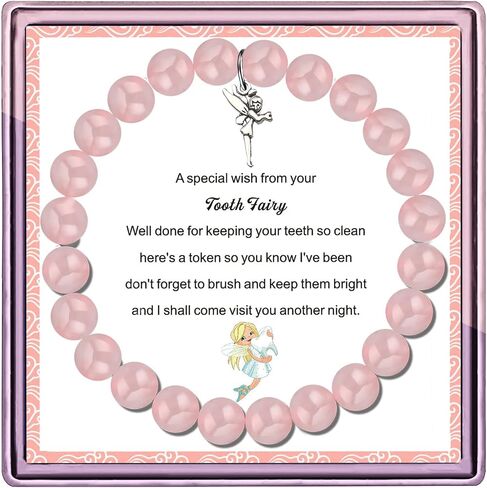 Tooth Fairy Bracelet, First Lost Tooth Gift, Tooth Fairy Jewelry, Tooth Fairy Letter Tooth Fairy Gifts for Her,Daughter,Granddaughter in Saudi Arabia