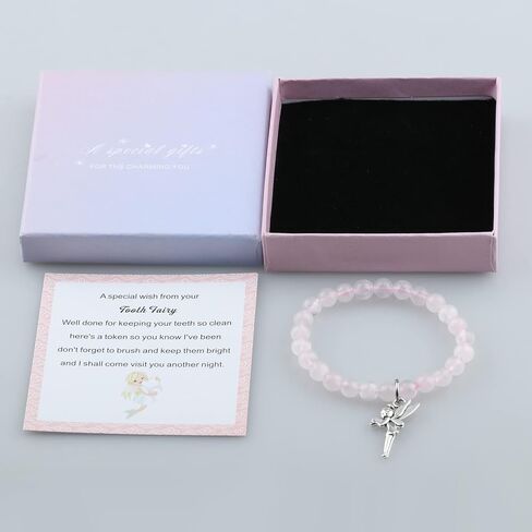 Tooth Fairy Bracelet, First Lost Tooth Gift, Tooth Fairy Jewelry, Tooth Fairy Letter Tooth Fairy Gifts for Her,Daughter,Granddaughter in Saudi Arabia