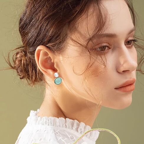 NEWITIN 6 أزواج زهرة كليب على الأقراط للنساء الأقراط هيبوالرجينيك اللؤلؤ ديزي زهرة شرابة الأقراط بيان طويل تتدلى الأقراط غير ثقب زهرة الأقراط للنساء in Kuwait