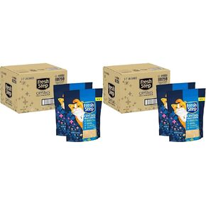 Fresh Step Crystals, Premium Cat Litter, Scented, 16 lbs total, (2 Pack of 8lb Bags) (Package May Vary)