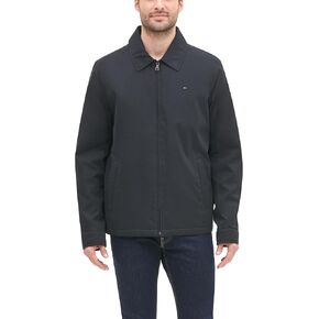 Tommy Hilfiger Men's Lightweight Microtwill Golf Jacket (Standard and Big & Tall), Deep Navy, Large