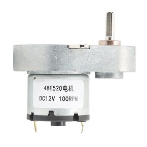 Dc Gear Motor CCW Dc12V 48E520 100Rpm Equipment Reduction for Speed Reduction for Speed Regulating Variable for Speed Pneumatic Motors