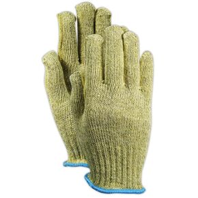 MAGID AX200LT-9 Cut Master Aramax AX200T Gloves with Reinforced Thumb Crotch, Cut Level 4, Size 9, Green (Pack of 12)