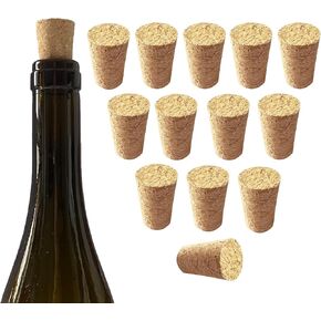 14 Pcs Cork for Bottles Cork Stoppers Cork Plugs Soft Wood Corks Natural Tapered Corks Wooden Replacement Corks for Bar,Restaurant,Wine and Beer Making Craft,Jars and Bottles, DIY Crafts,Leakproof