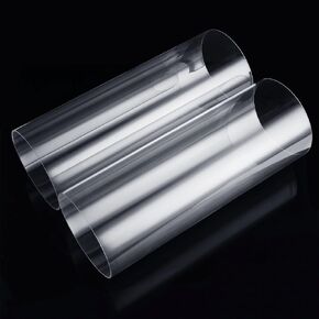 قطعتان من أنبوب PETG الصلب بقطر 150 مم (6 بوصات) OD × 5 مم سمك الجدار، بطول 15.5 بوصة من البولي كربونات أنبوب شفاف مستدير صلب غير قابل للكسر من البولي كربونات أنبوب شفاف مقاوم للمواد الكيميائية