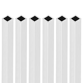 8mmx8mmx1mmx300mm (Width x Wall Thickness x Length) Square Tube - 6Pack - Good for Industrial Housing Construction - 6063 Aluminum Square Tubing