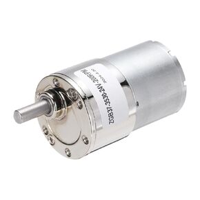 uxcell ZGB37-3530 DC 24V 200RPM Micro Motor High-Speed Geared Motor for DIY RC Cars Remote Control Shaft 6mm Diameter