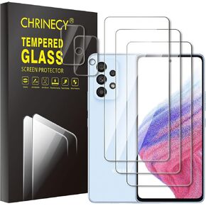 [4 Pack] 2 Pack Privacy Screen Protector for Samsung Galaxy A52 5G with 2 Pack Camera Lens Protector, 9H Hardness Tempered Glass Screen Protector, Anti Spy Anti Peeping