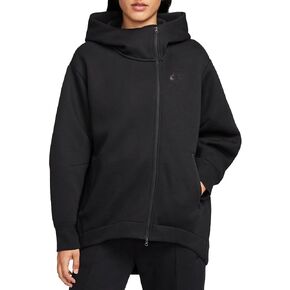 Nike Sportswear Tech Fleece Women's Oversized Full-Zip Hoodie Cape (FB8243-010, Black/Black)