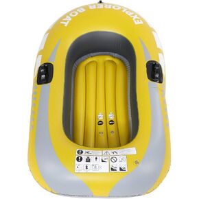 Kayak, Inflatable Boat PVC Airtight and Wear Resistant Heavy Duty Easy to Fold Inflatable Practical Secure, Canoes Suitable for Marine Sports