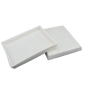 90ml 99% Alumina Ceramic 118 x 98 x 14mm Square Crucible 1600 C #100120