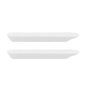 uxcell Corundum Alumina Crucible Boat 3ml Sample Holder Furnaces 84x15x8.5mm 2pcs