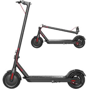 S2 SE Electric Scooter for Adults, 10" Front Solid and Rear Inflatable Tires, Up to 17 Mile Range, 350W Motor & 19 MPH Speed Portable Folding Commuting E Scooter with Dual Breaking System