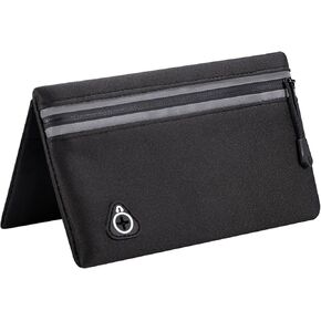 Magnetic Running Fanny Pack, Magnetic Running Pouch, Magnetic Running Fanny Pack Pouch for Women Men Runner, Magnetic Closure Pocket Waist Pack for Running Cycling Walking Hiking Travelling - Black L