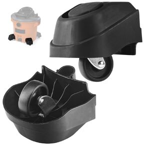 2 Pack 12388 Foot Caster & 12293 Caster Kit Compatible with Ridgid 6 & 16 Gal Wet/Dry Vac Casters Wheels for Plate-Casters - Suitable for Part 20-Gallon Rigid Vacuum