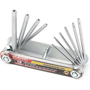 HORUSDY 8-Piece T-Handle allen wrench set, Metric Long Arm Ball End Hex Key Wrench Set, (2-10) mm