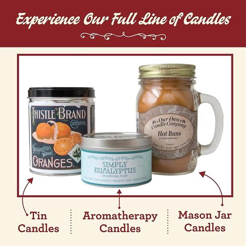 Our Own Candle Company, Banana Nut Bread Scented Mason Jar Candle, 100 Hour Burn Time, Made in The USA - 13 Ounces in Kuwait