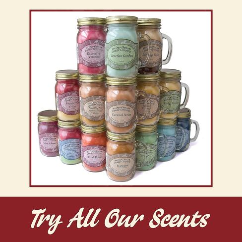 Our Own Candle Company, Banana Nut Bread Scented Mason Jar Candle, 100 Hour Burn Time, Made in The USA - 13 Ounces in Kuwait