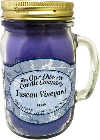Our Own Candle Company, Banana Nut Bread Scented Mason Jar Candle, 100 Hour Burn Time, Made in The USA - 13 Ounces in Kuwait
