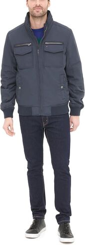 Tommy Hilfiger Men's Lightweight Microtwill Golf Jacket (Standard and Big & Tall), Deep Navy, Large in Saudi Arabia