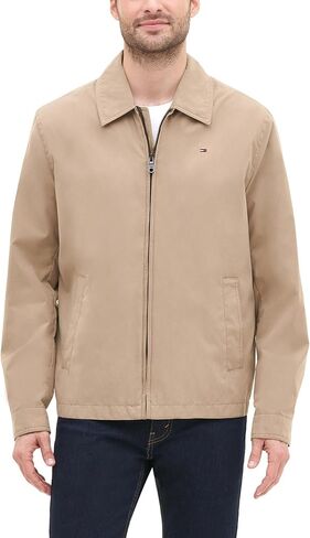 Tommy Hilfiger Men's Lightweight Microtwill Golf Jacket (Standard and Big & Tall), Deep Navy, Large in Saudi Arabia