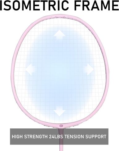 OGEENIER Badminton Rackets Set of 4 for Beginner, 4-Player Badminton Set with 4 Rackets+6 Nylon Badminton Birdies, Lightweight Badminton Racquet for Gym, 3U Racket in Saudi Arabia