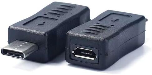 محول USB C إلى Micro USB، 2 حزمة محول USB من النوع C أنثى إلى Micro USB ذكر مناسب للهاتف والكمبيوتر اللوحي (TypeC أنثى/ذكر صغير) in Saudi Arabia