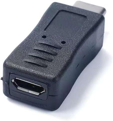 محول USB C إلى Micro USB، 2 حزمة محول USB من النوع C أنثى إلى Micro USB ذكر مناسب للهاتف والكمبيوتر اللوحي (TypeC أنثى/ذكر صغير) in Saudi Arabia