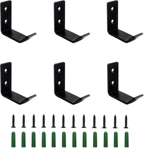 Wall Hooks 6 Pcs, Stainless Steel Coat Hooks for Hanging Towels Hats Keys Plants,Heavy Duty Metal Bathroom Hooks Wall Mounted with Screws (Silver Small) in Kuwait