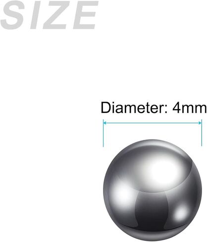 METALLIXITY Precision Balls G25 4mm 50pcs, 440C Stainless Steel Bearing Balls Beads - for Industry Kit, Machinery, Automotive, and DIY in Saudi Arabia