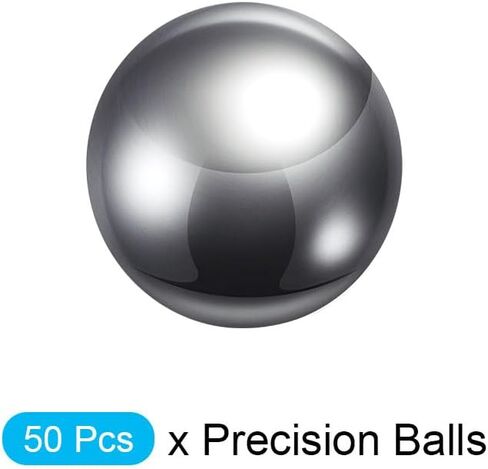 METALLIXITY Precision Balls G25 4mm 50pcs, 440C Stainless Steel Bearing Balls Beads - for Industry Kit, Machinery, Automotive, and DIY in Saudi Arabia