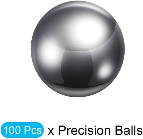 METALLIXITY Precision Balls G100 1.8mm 100pcs, 304 Stainless Steel Bearing Balls Beads - for Industry Kit, Machinery, Automotive, and DIY in Kuwait