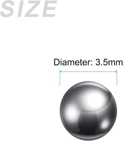 METALLIXITY Precision Balls G100 1.8mm 100pcs, 304 Stainless Steel Bearing Balls Beads - for Industry Kit, Machinery, Automotive, and DIY in Kuwait