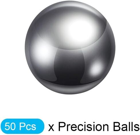 METALLIXITY Precision Balls G25 4mm 50pcs, 440C Stainless Steel Bearing Balls Beads - for Industry Kit, Machinery, Automotive, and DIY in Saudi Arabia