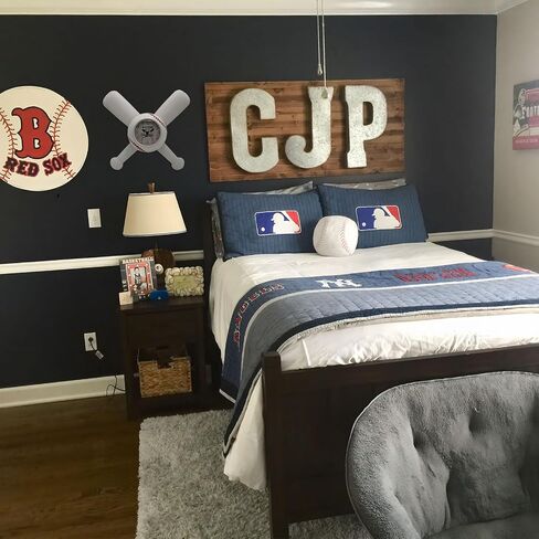 Baseball Wall Clock Baseball Gifts for Boys Metal BatFor Boys Room Bedroom Decor Cool Sports Stuff Black 14×12.7 Inches in Saudi Arabia